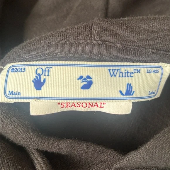 Off-White Black Hoodie with Alien Graphic - Picture 5 of 7